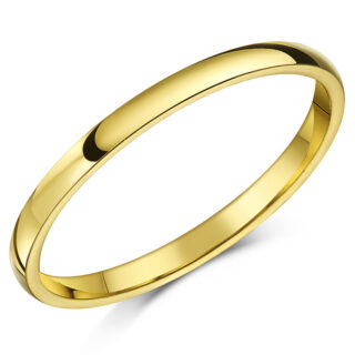 2mm 18ct Yellow Gold Heavy Court Wedding Ring