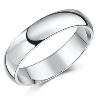 5mm Palladium 500 Light Court Wedding Ring