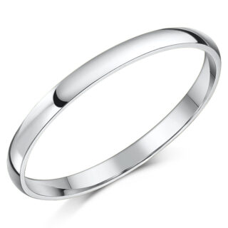 2mm Platinum Heavy D Wedding Ring