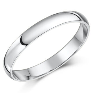 3mm Palladium 500 Heavy D Wedding Ring