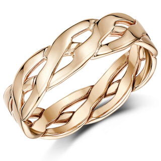 9ct Rose Gold Open Celtic Ring