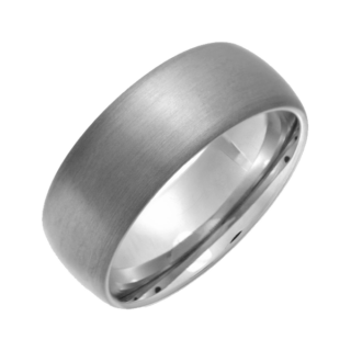Titanium Court Matt 8mm Ring