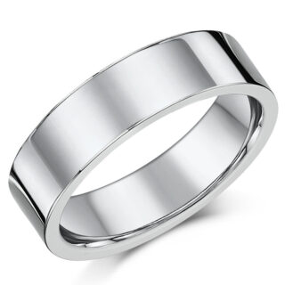 6mm Cobalt Flat Court Wedding Ring